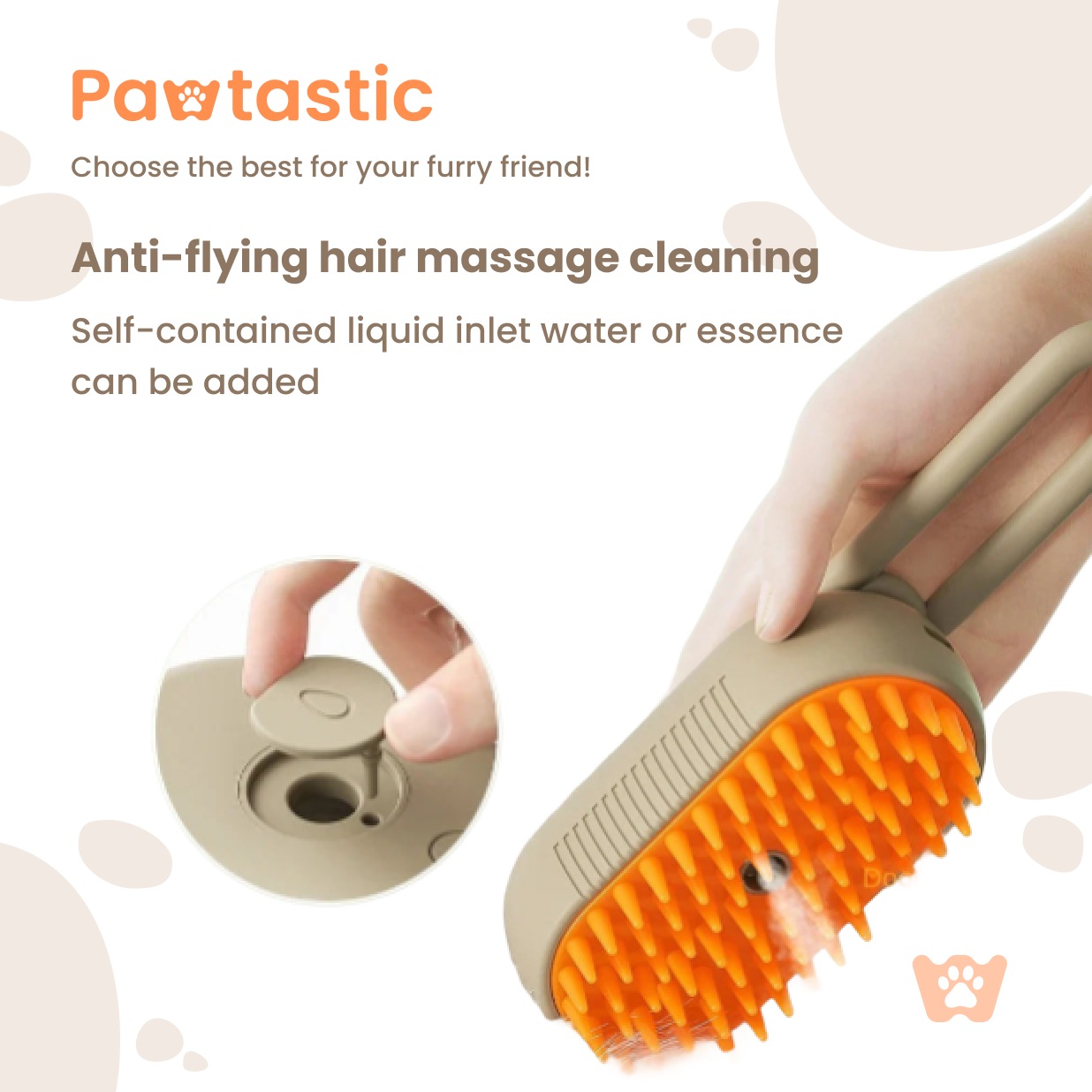 Pawtastic™ 3-in-1 Electric Pet Grooming Brush