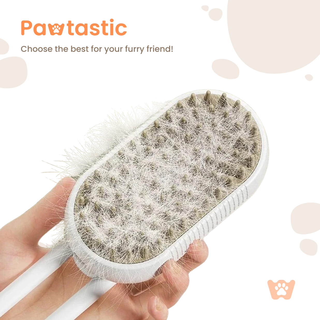Pawtastic™ 3-in-1 Electric Pet Grooming Brush