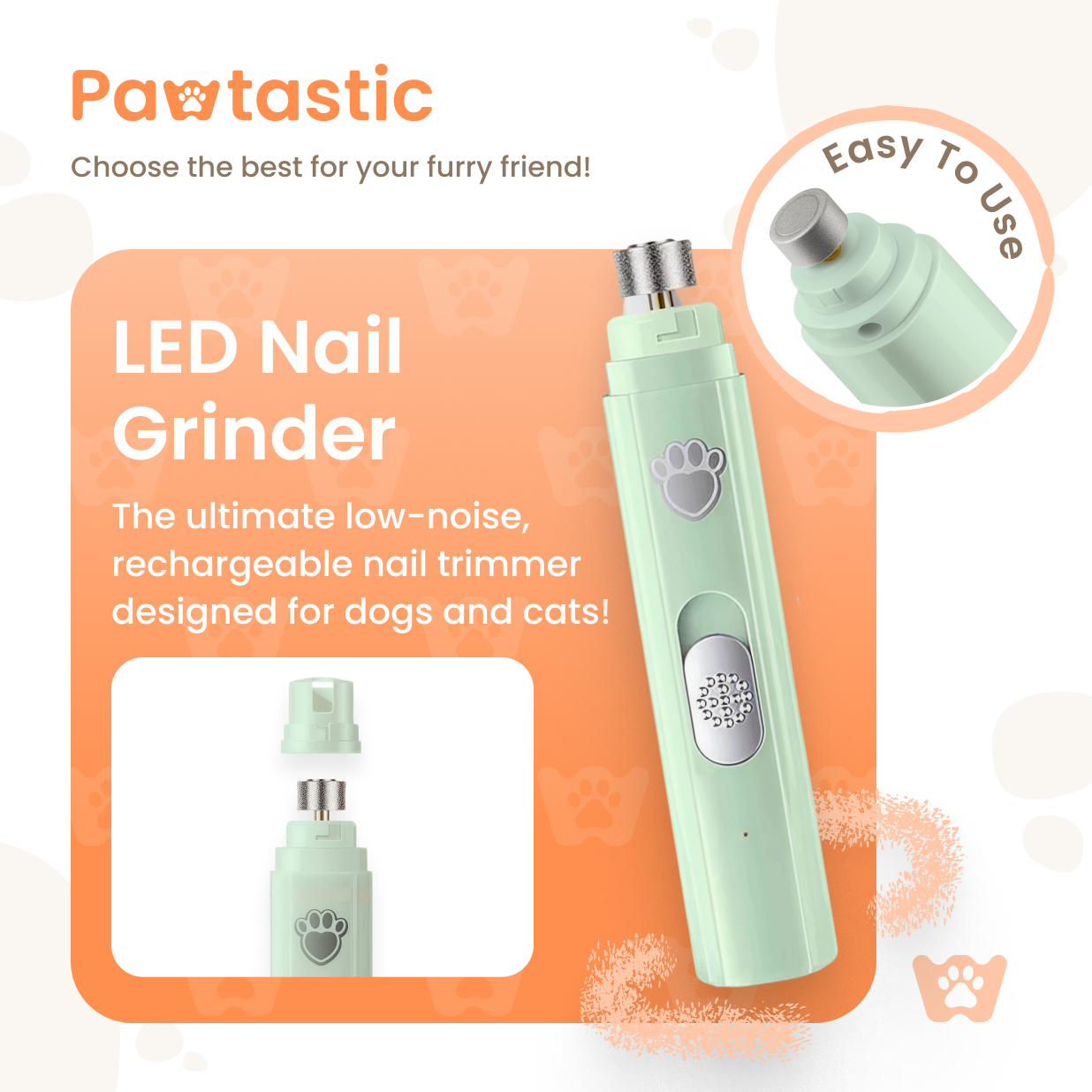 Pawtastic™ LED Nail Grinder