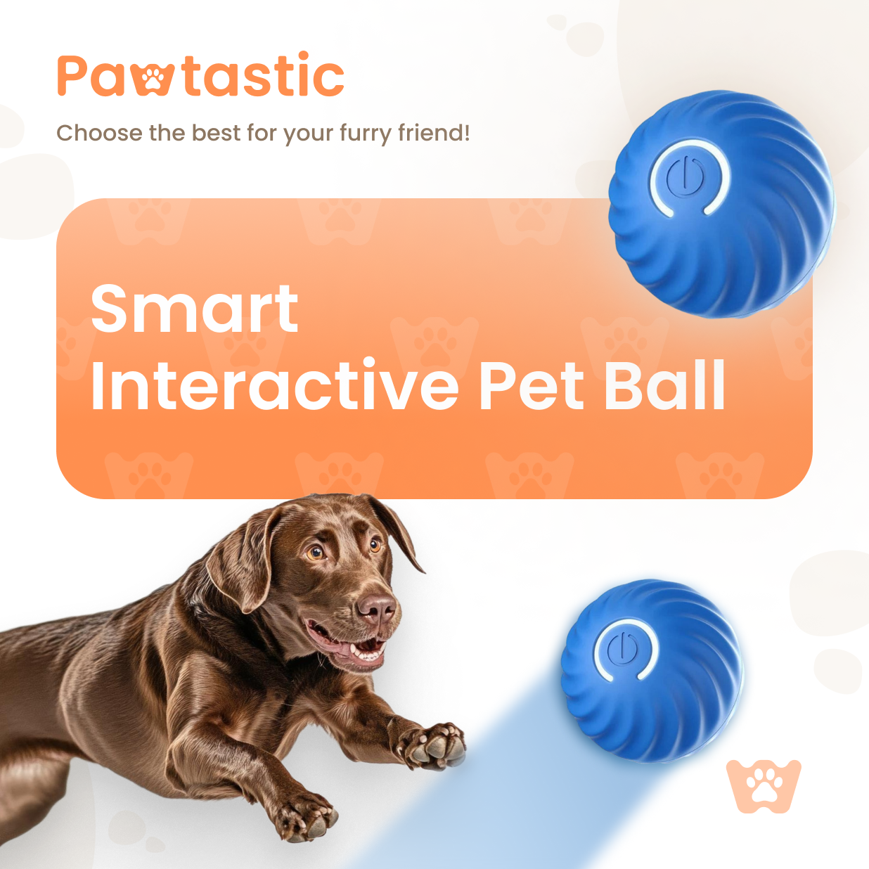 Pawtastic™ Smart Interactive Pet Ball