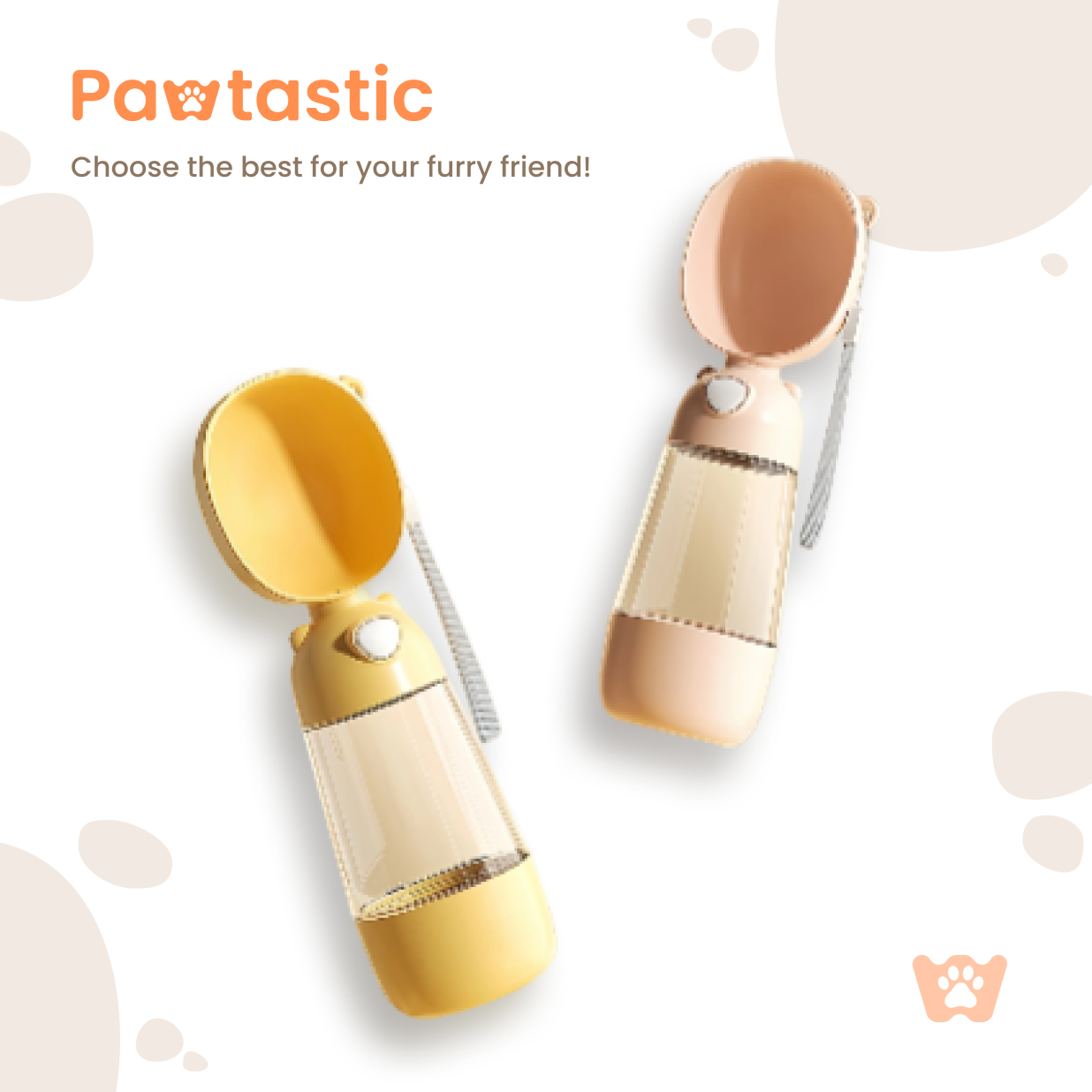 Pawtastic™ PawHydrate 2-in-1 Travel Bottle