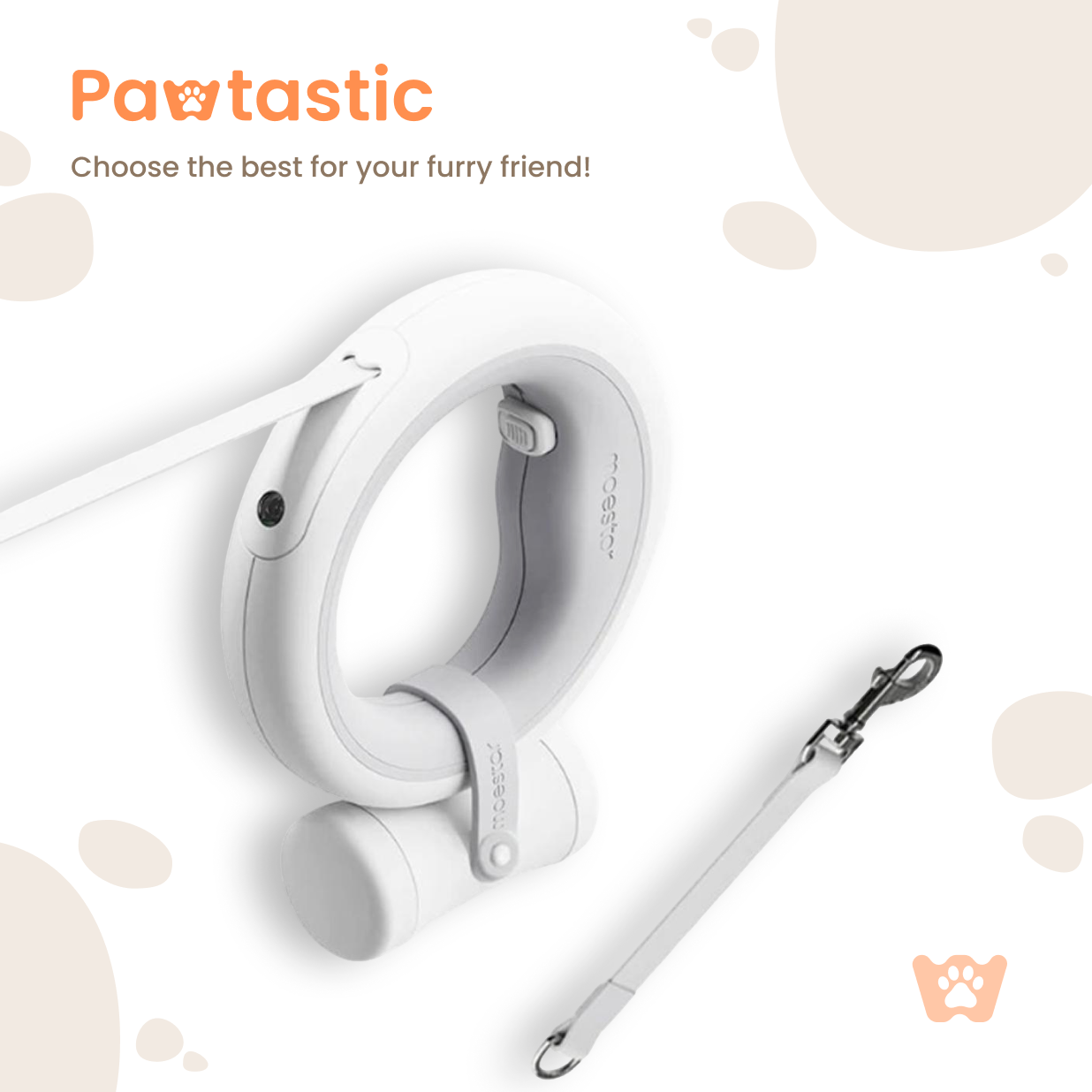 Pawtastic™ Retractable Dog Leash with LED Light