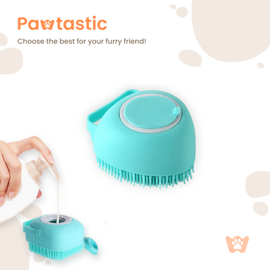 Pawtastic™ Soft Silicone Pet Bath & Massage Brush
