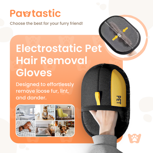 Pawtastic™ Electrostatic Pet Hair Removal Gloves