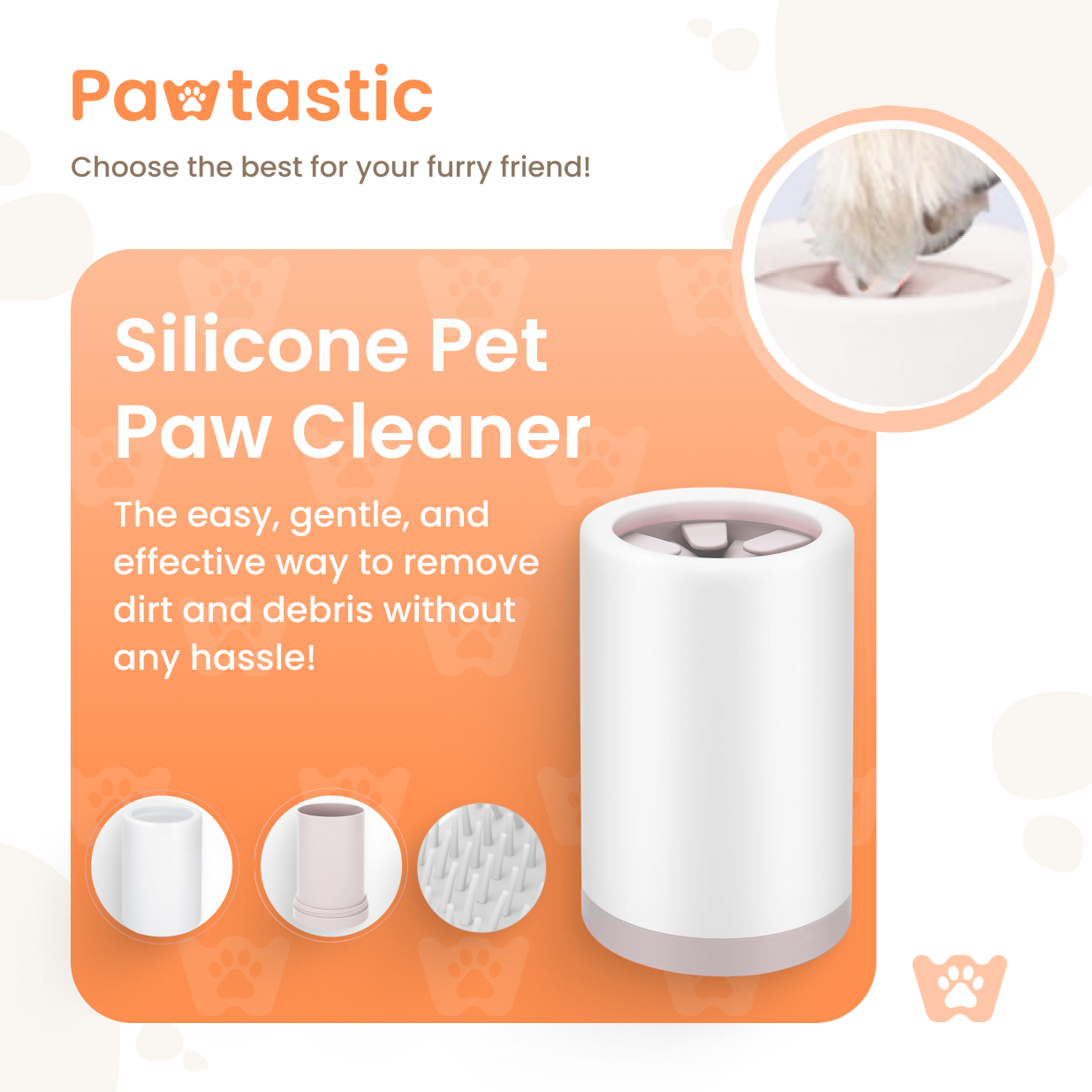 Pawtastic™ Silicone Pet Paw Cleaner