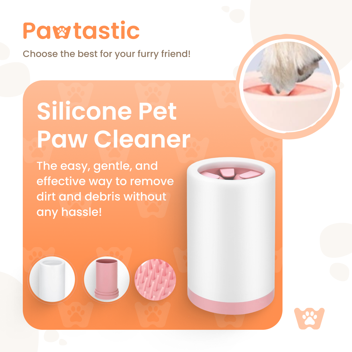 Pawtastic™ Silicone Pet Paw Cleaner