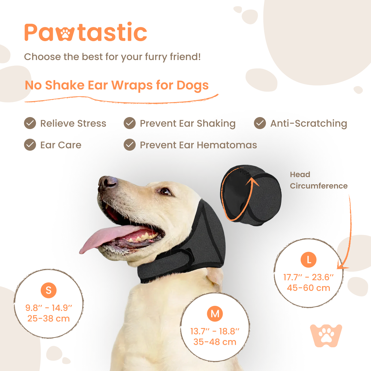 Pawtastic™ 3-in-1 Dog Ear Muffs