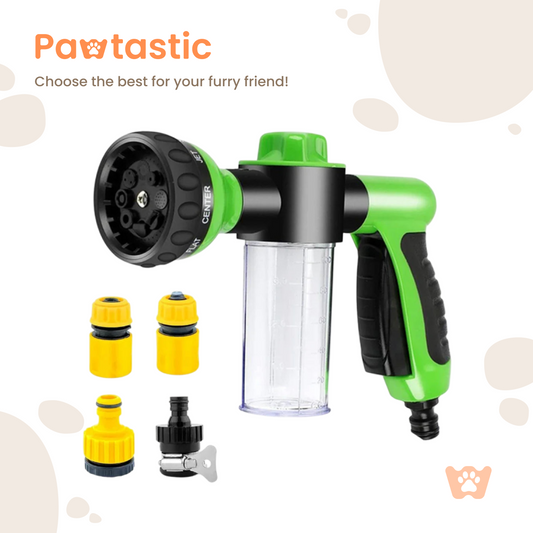 Pawtastic™ 8-in-1 Dog Shower Sprayer & Pet Cleaning Nozzle with Soap Dispenser